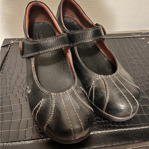 Sanita Black Mary Jane Style Mules - Picture 4 of 11